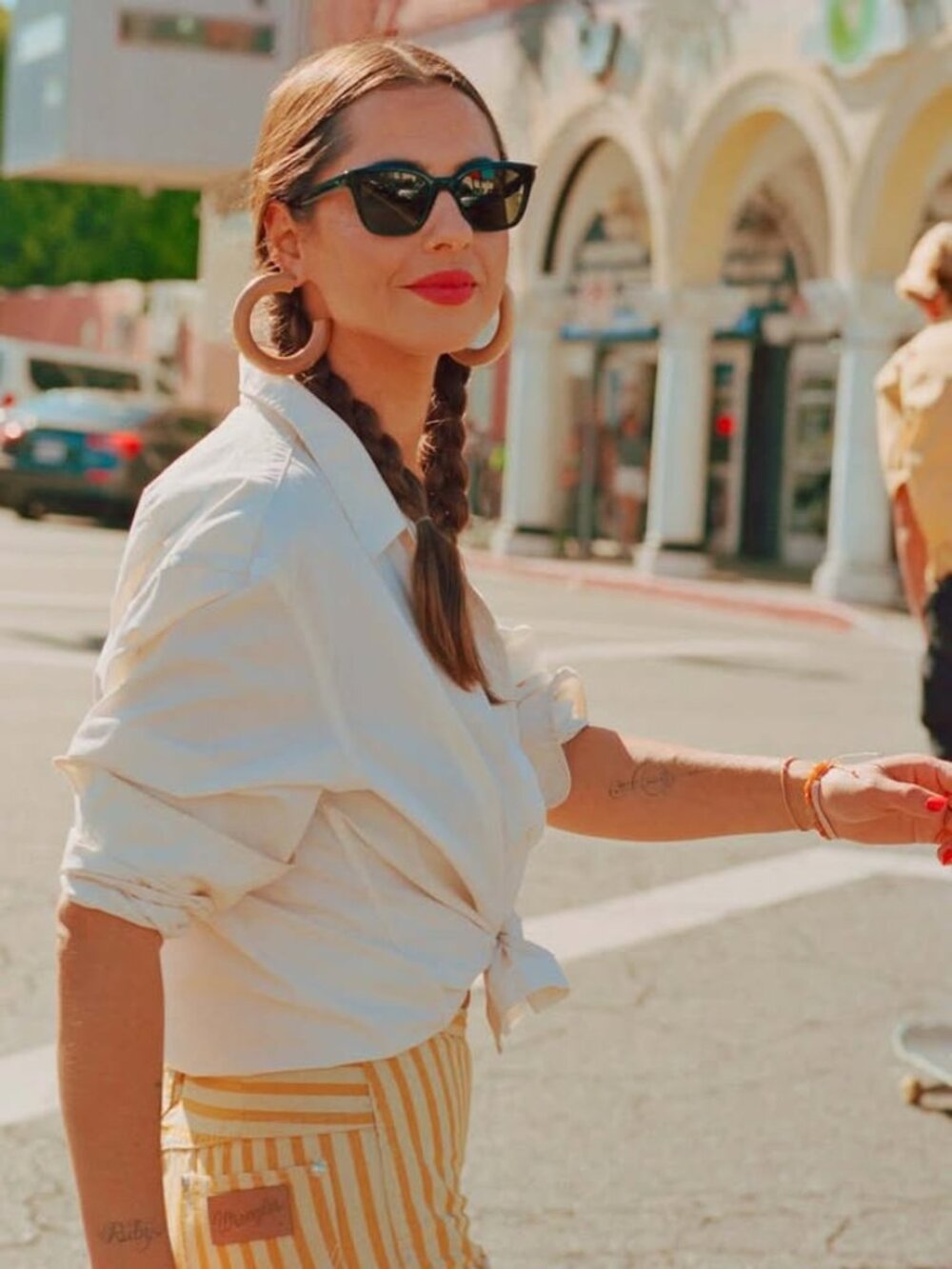 New GLCO x Clare V Nouvelle Sun Sunglasses Ebene
